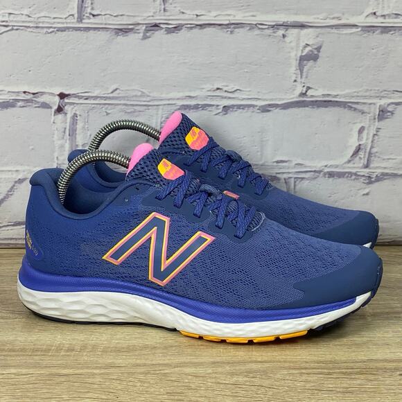 New Balance Shoes - New Balance Fresh Foam 680 V7 Blue Pink Running Shoes Women's 9.5 Sneakers